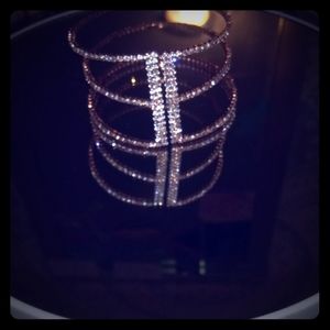 A faux dimaond bangle